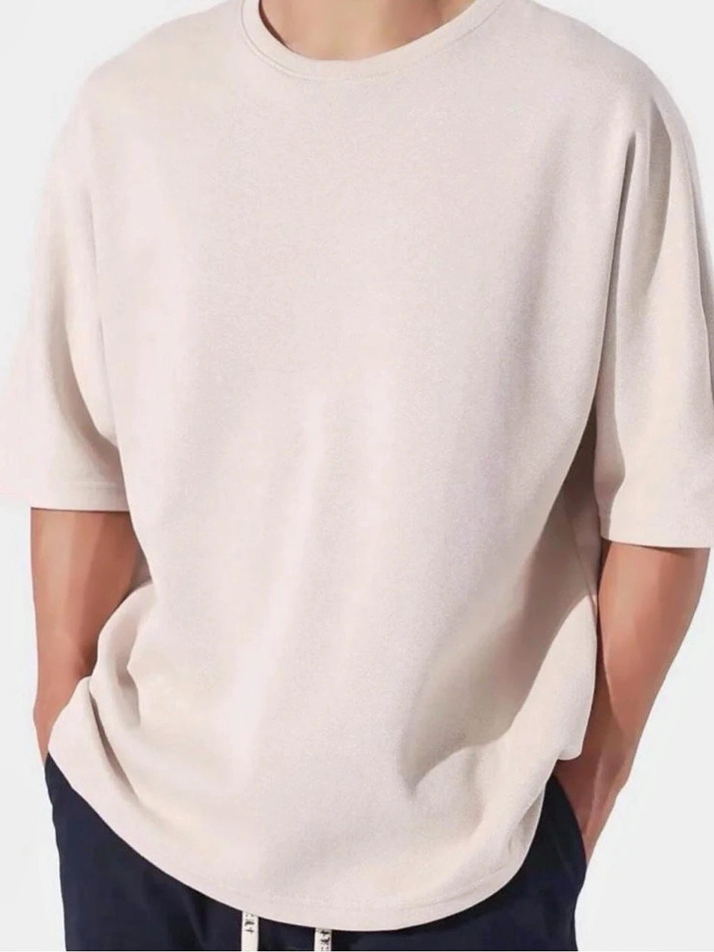 ✨ Kidoriman Oba Oversized Tee in Posh Beige ✨
 Small/Medium